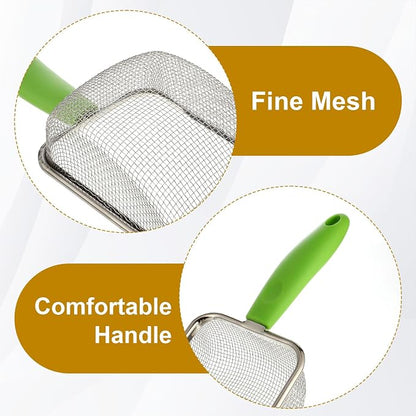 Stainless Steel Mesh Litter Shovel, Fine Mesh Metal Reptile Litter Cleaner - Image 6
