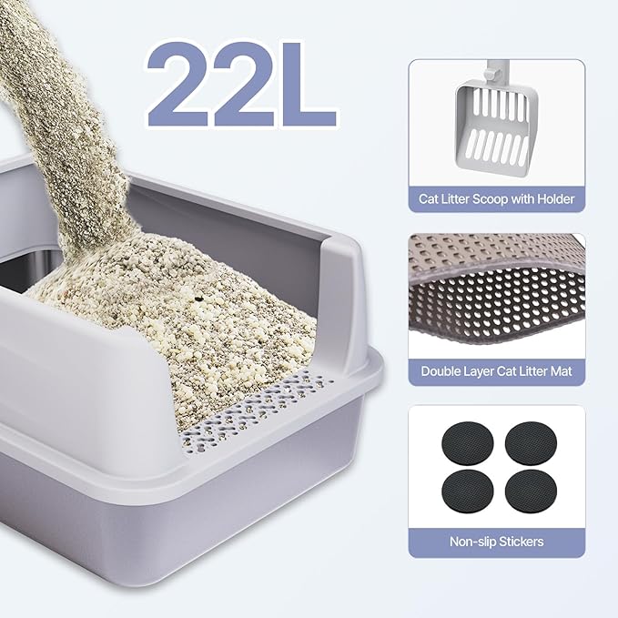 Henkelion Stainless Steel Cat Litter Box - Image 5