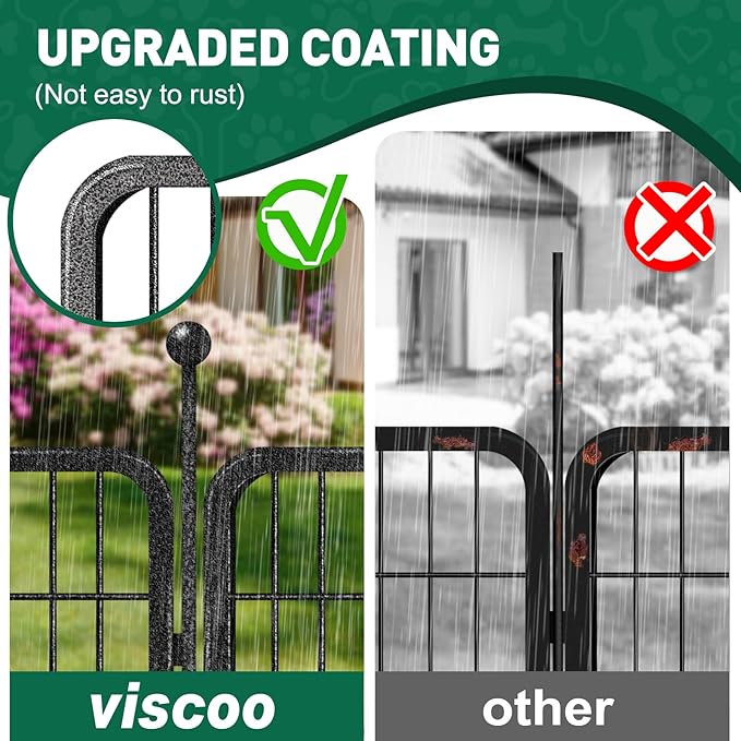 Dog Playpen Outdoor, 8 Panels 40" High Heavy Duty Metal Dog Pen, Pet Fence - Image 5