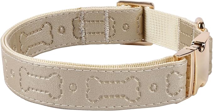 TDTOK Stylish Leather Dog Collar, Comfortable Soft PU Leather Dog Collars - Image 7