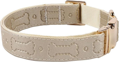 TDTOK Stylish Leather Dog Collar, Comfortable Soft PU Leather Dog Collars - Image 7