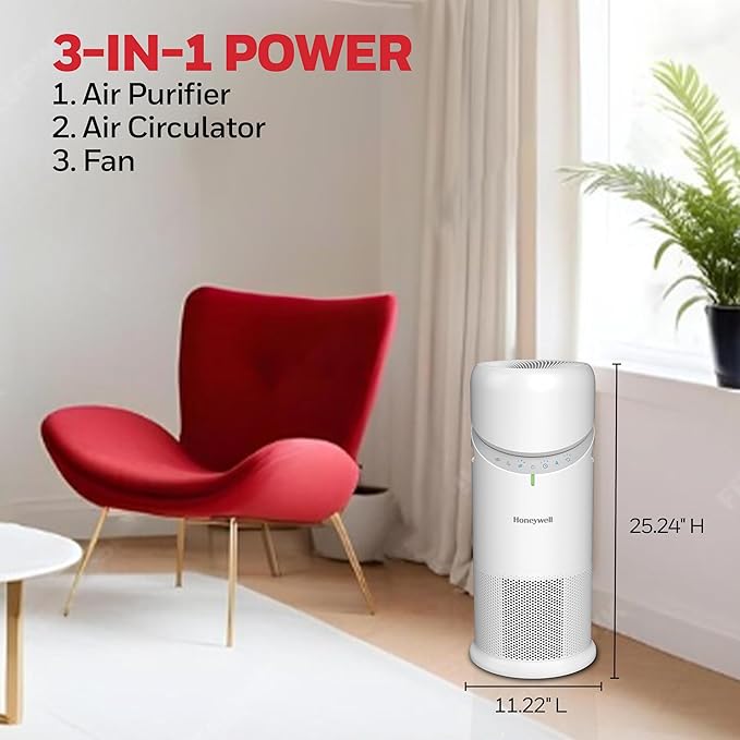 Honeywell Allergen Plus™ 3-in-1 HEPA Air Purifier - Image 2