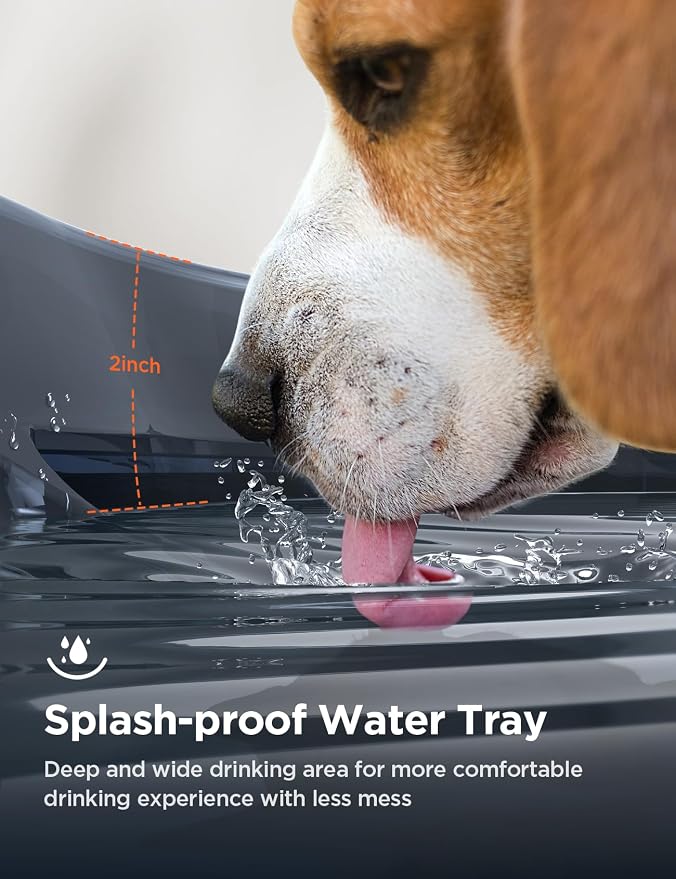 7L/1.8Gal Dog Water Fountain for Large Dog, FEELNEEDY Dog Water Bowl Dispenser - Image 3