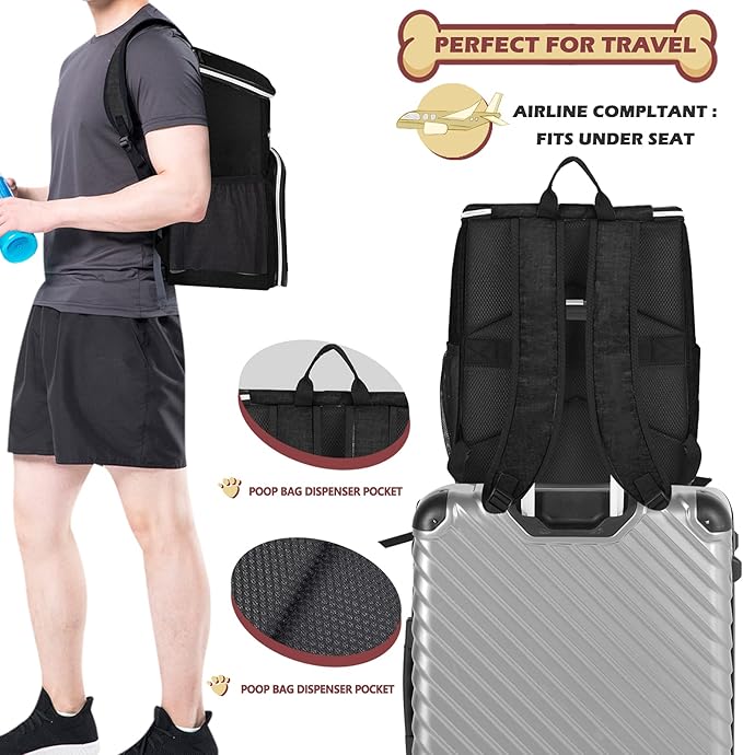 BAGLHER丨Dog Travel Bag Backpack, Airline Approved Pet Supplies Backpack - Image 5