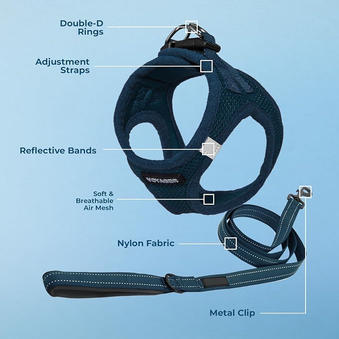 Best Pet Supplies Voyager Step-in Air All Weather Mesh Harness and Reflective - Image 4