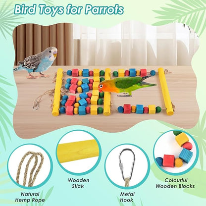 Bird Toys, Parrot Chew Swing Toy - Image 3