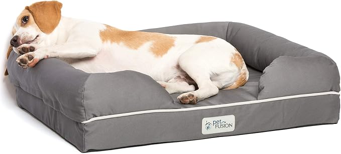 PetFusion Ultimate Dog Bed, Orthopedic Memory Foam, Medium Firmness Pillow by PetFusion