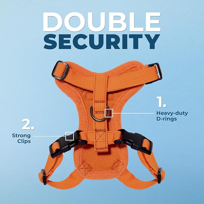 Voyager Escape-Proof Step-in Lock Cat Harness & 5ft Neoprene-Handle Leash Set - Image 2