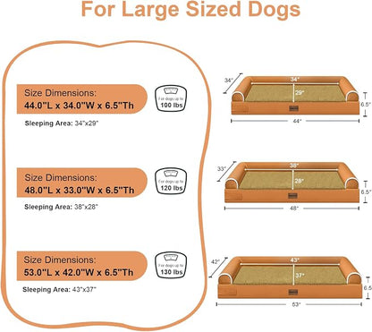 Large Dog Bed Orthopedic Washable: Beds Bolster XXL Bed Big XLarge Dogs Egg - Image 6