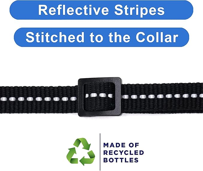 Pawtitas Recycled Black Reflective Cat Collar – Eco-Friendly Breakaway Safety - Image 4