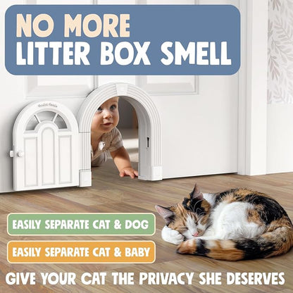 Purrfect Portal Meow Manor® XL Interior Cat Door, No-Flap Pet Door - Image 4
