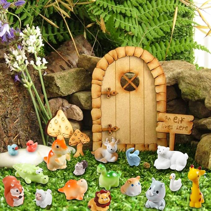 DIYDEC 40pcs Mini Resin Animal 40 Styles Tiny Resin Animals Miniature Little - Image 5