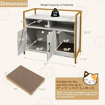 Giantex Cat Litter Box Enclosure - Image 5
