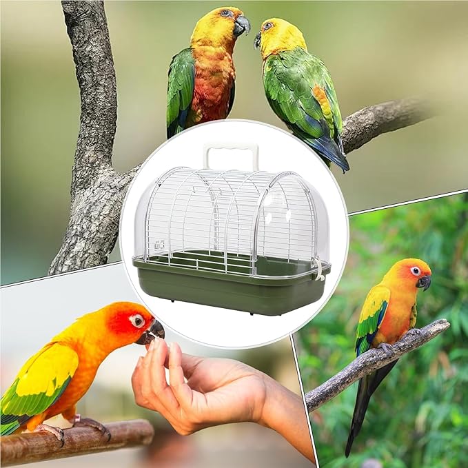 Portable Bird Cage, Bird Travel Carrier - Image 4