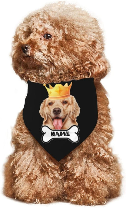 Custom Dog Bandana for Cat Dog Pet Add Your Design Personalized Neckwear - Image 4