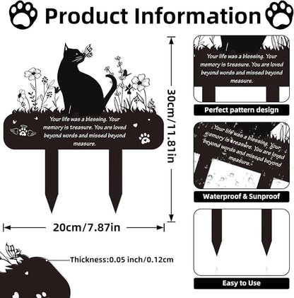 Pet Cat Memorial Grave Markers - Image 2