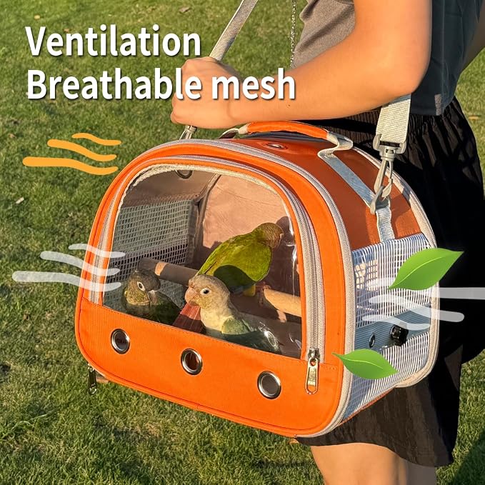 Bird Carrier, Bird Cage Parakeet Parrot Budgie Carrier Backpack - Image 4