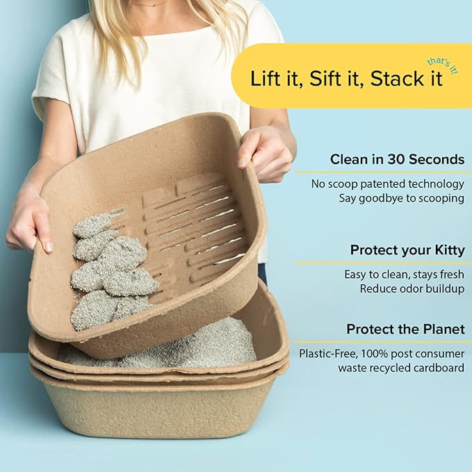 Kitty Sift Disposable Sifting Cat Litter Box Large, Durable and Portable - Image 10