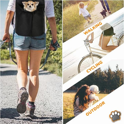 Dog Front Carrier Backpack, Ventilated Mesh Puppy Back Pack - Image 9