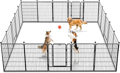 Dog Playpen 40 inch 20 Panels Indoor Outdoor Dog Pen by Jhsomdr