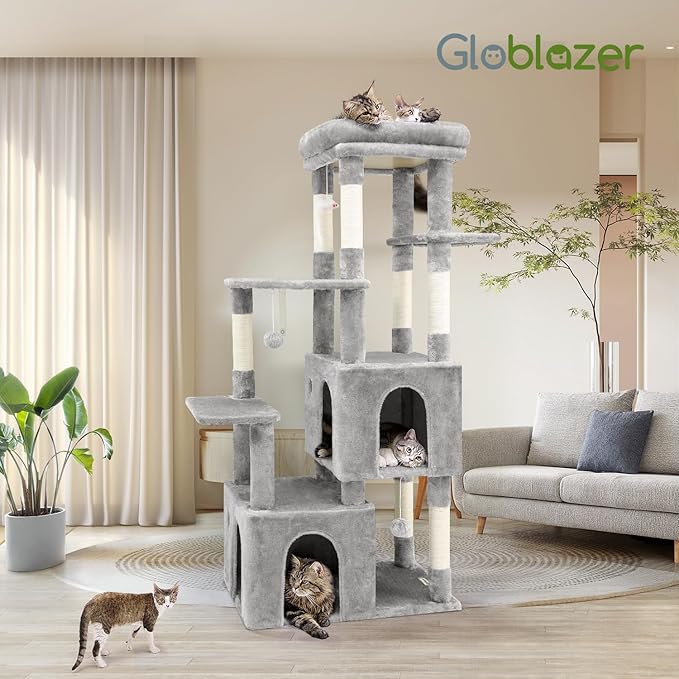 Globlazer Cat Tower for Indoor Cats, Heavy Duty Cat Trees for Large Cats Adult - Image 7