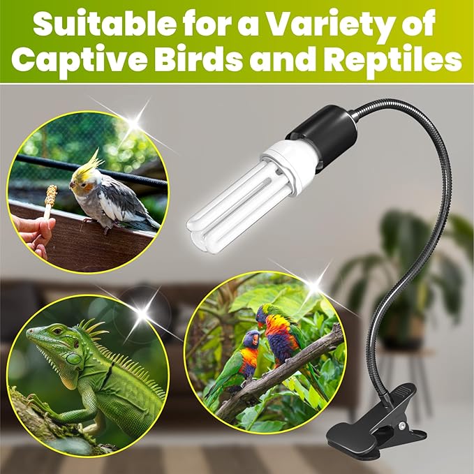 GlowUp Bird Cage Lighting Combo Kit, Clip Lamp - Image 5