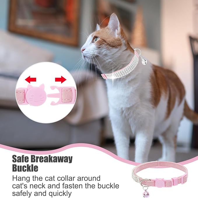 EXPAWLORER Soft Velvet Safe Cat Collars - Image 5