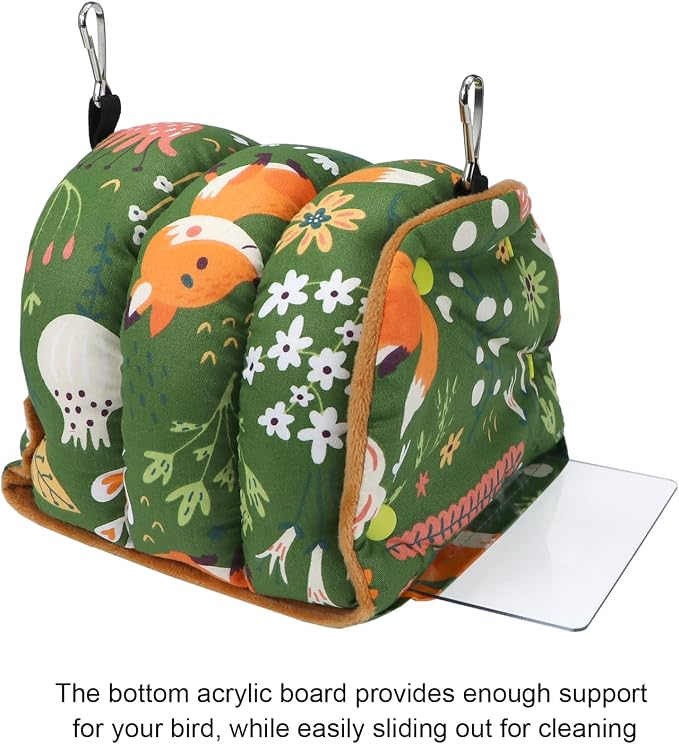 Wontee Bird Nest House Winter Warm Snuggle Hut Bird Bed Hanging Hammock - Image 6