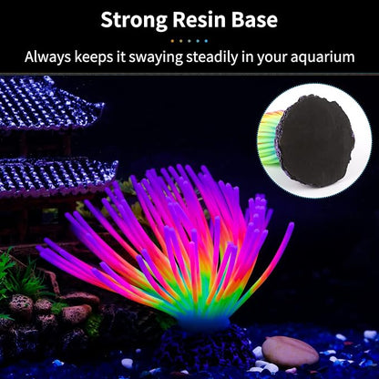 Uniclife Aquarium Imitative Rainbow Sea Urchin Ball Artificial Silicone Ornament - Image 4