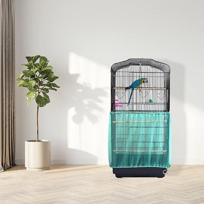 Daoeny Universal Bird Cage Cover, Adjustable Seed Feather Catcher, Soft Airy - Image 7