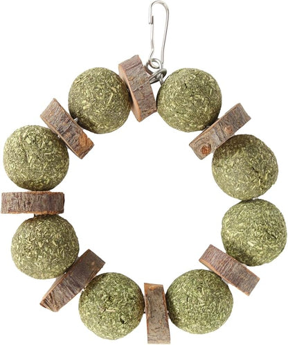 Wood and Straw Chew Toys, Edible and Non, Promote Teeth, Nutritious, by Gavigain
