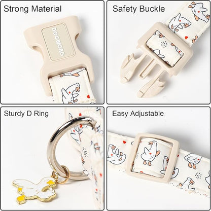 DOGWONG Goose Adjustable Pet Collar Comfortable Spring Summer Puppy Collar Cute - Image 3