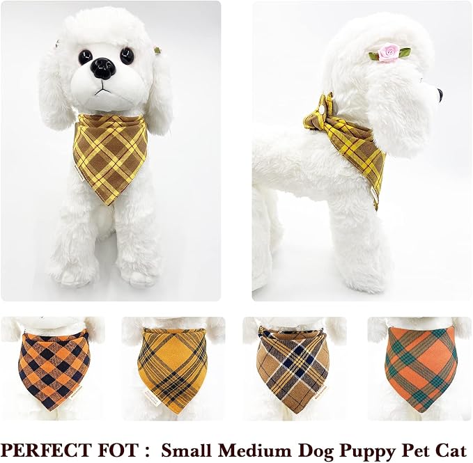5PCS Dog Bandanas with Button - Image 3
