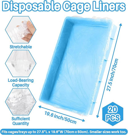 Clear Plastic Disposable Cage Liner - Image 2