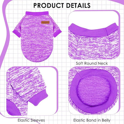 1 Pc Dog Sweaters for Small Dogs Girl Boy Winter Fleece Clothes Warm Soft Dog - Image 3