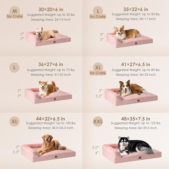 EHEYCIGA Extra Large Dog Bed Othorpedic, Memory Foam XL Dog Bed - Image 2