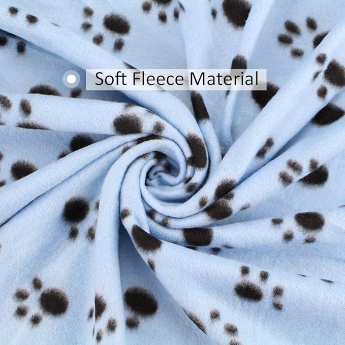 Comsmart Dog Blankets for Small Dogs, 6 Pack Puppy Blanket Cute Paw Print Pet - Image 7