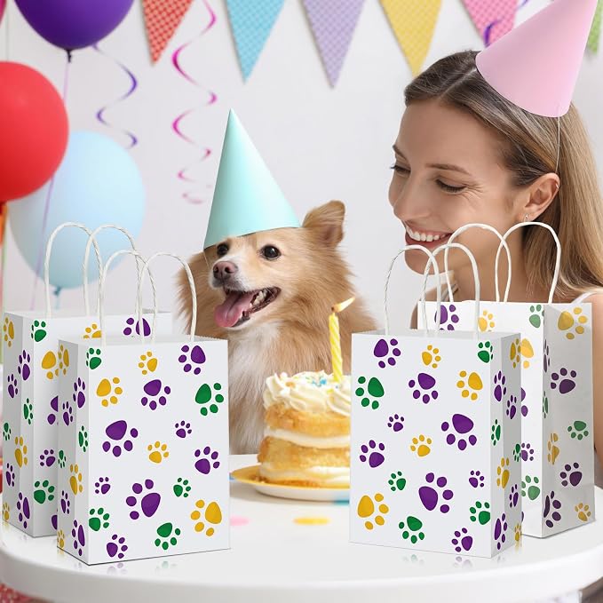 Blulu 20 Pcs Puppy Dog Paw Gift Bags - Image 6