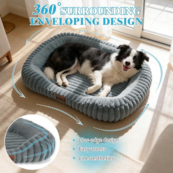 Orthopedic Dog Bed for Extra Large Dogs, Comfort-Sided Calming Pet Bed Couch - Image 4