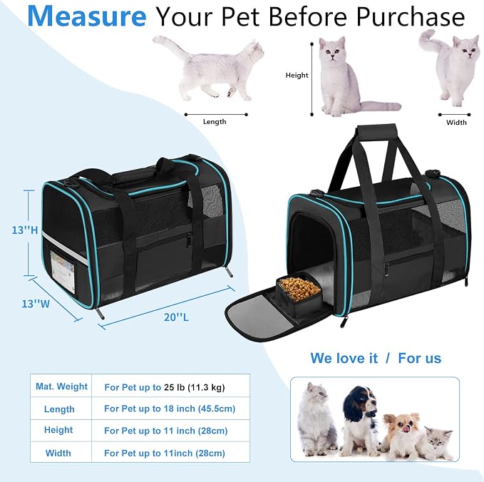 Large Cat Carrier Dog Carrier, Pet Carrier - Image 2