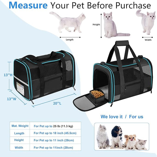 Large Cat Carrier Dog Carrier, Pet Carrier - Image 2