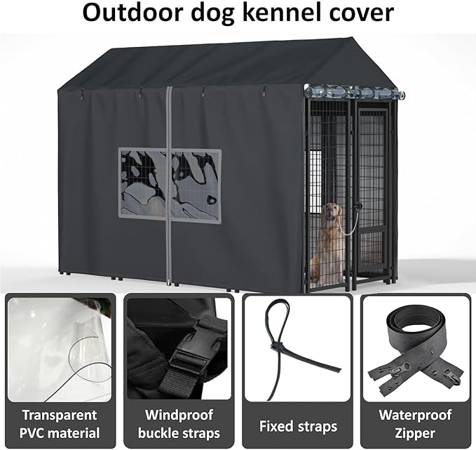 Outdoor Dog Kennel Cover - Image 3