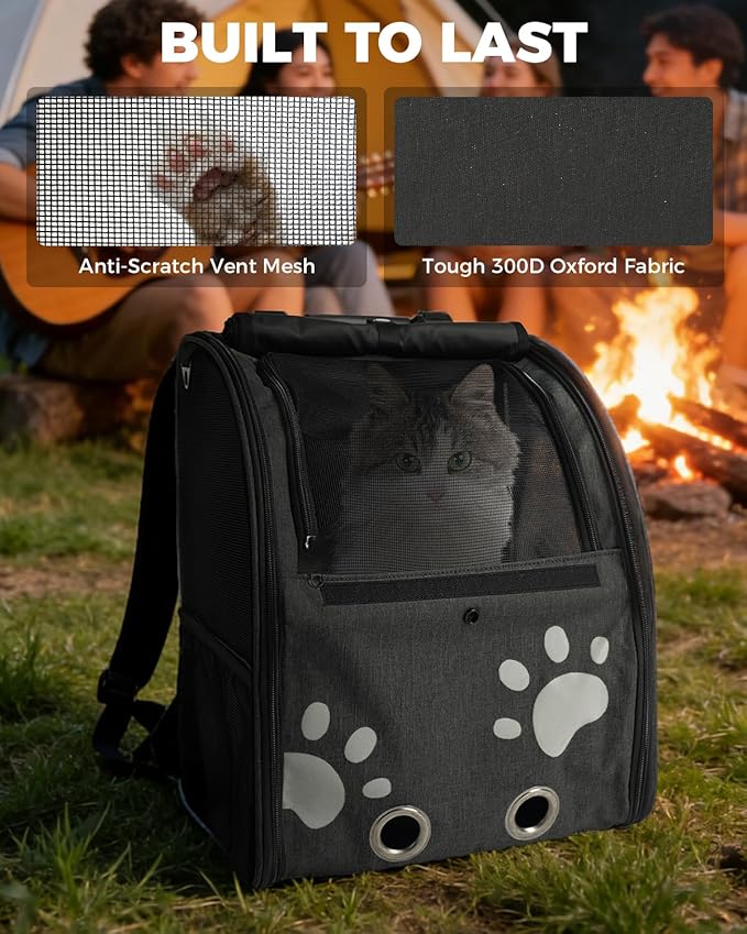 Cat Carrier Backpacks for Kitty Small Dog up to 15 lbs, Lightweight and - Image 8