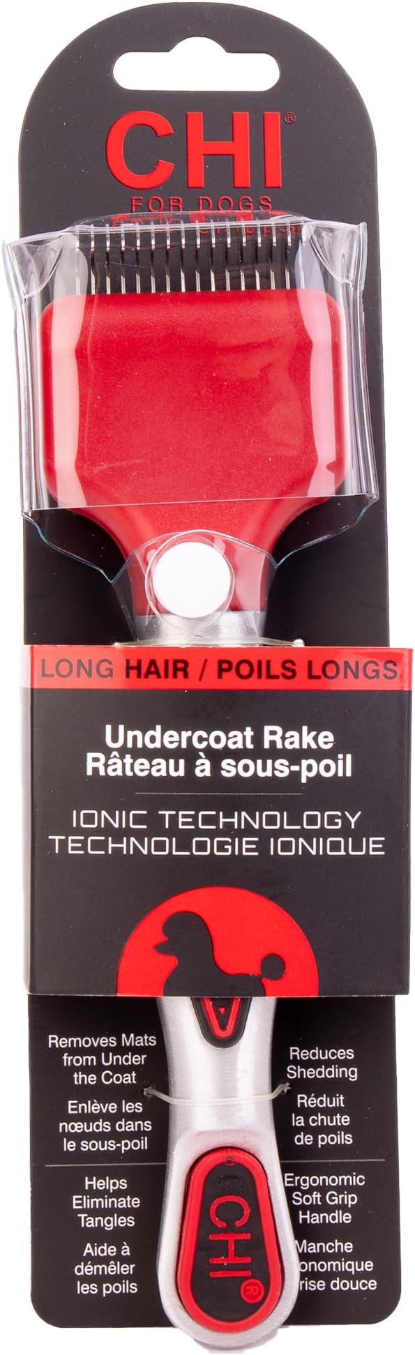 CHI for Dogs Dematting and Deshedding Undercoat Rake, Dog Grooming Tool for by FaroukSystemsInc