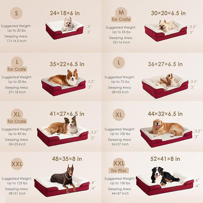 EHEYCIGA Orthopedic Dog Beds for Large Dogs, Waterproof Memory Foam Large Dog - Image 2