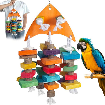22.8" Natural Shell Parrot Toy for Medium & Large Birds by Unknown