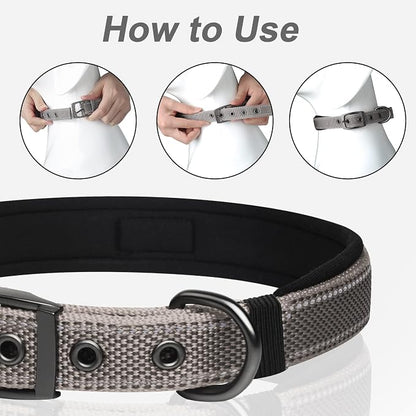 PetiFine Dog Collars for Small Dogs, Neoprene Padded Dog Collar, Reflective - Image 6