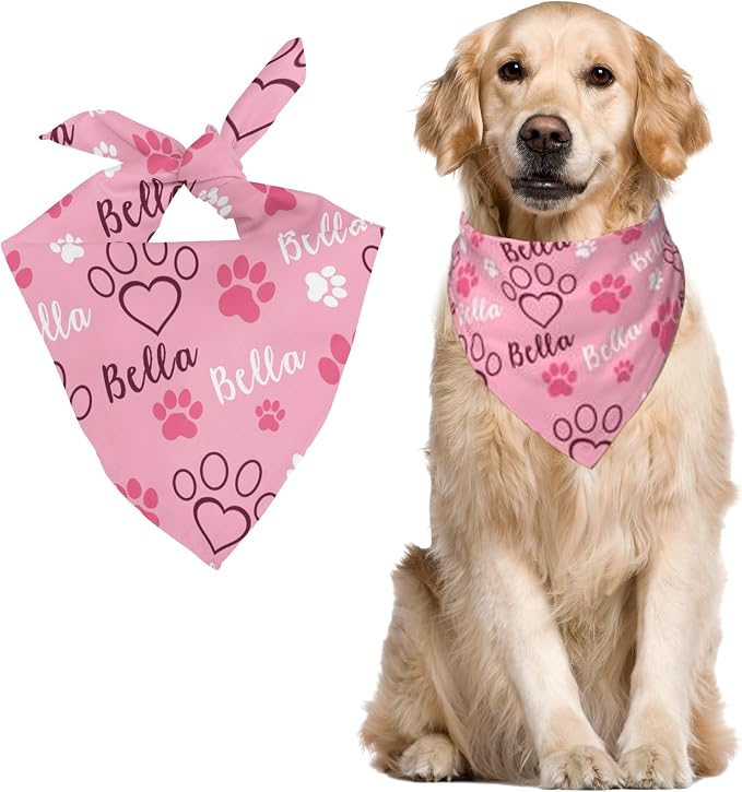 Custom Pet Scarf Personalized Dog Bandana by DOREALA