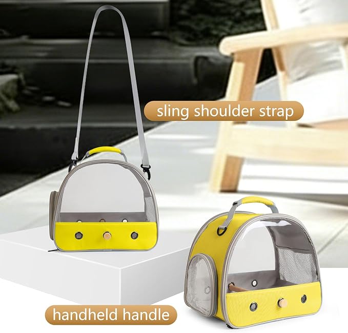 Bird Travel Carrier, Portable Small Bird Parrot Parakeet Carrier - Image 4
