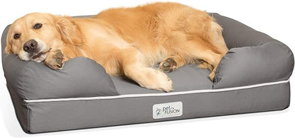PetFusion Ultimate Dog Bed, Orthopedic Memory Foam, Medium Firmness Pillow by PetFusion